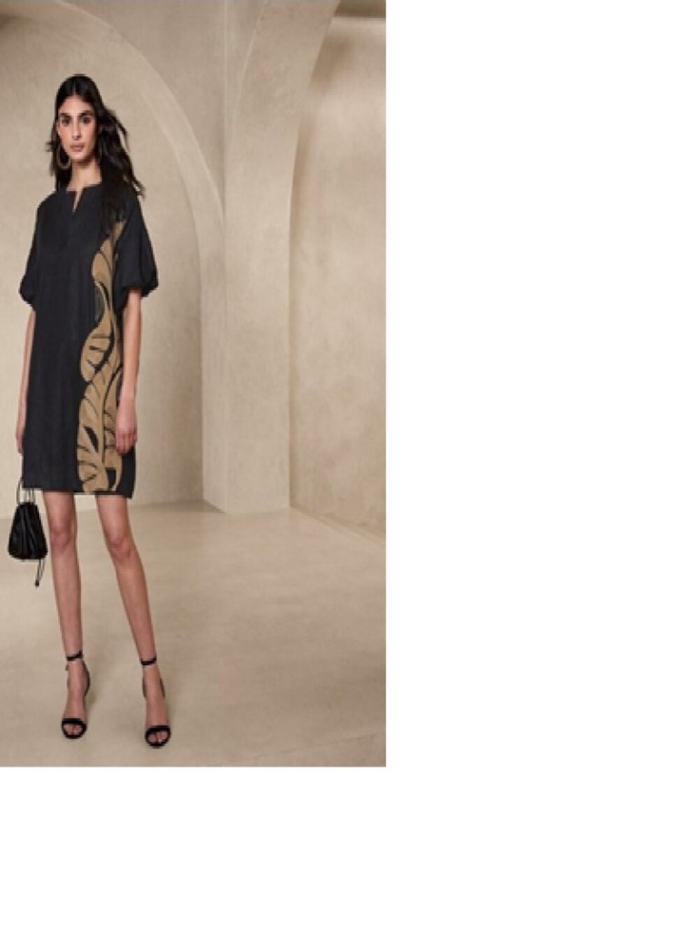 Banana Republic Botanica Embroidered Linen Mini Dress Sz S $220